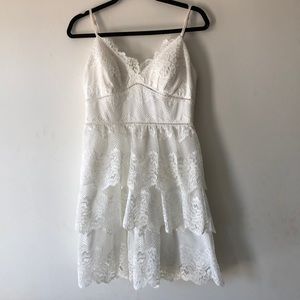 white lace dress